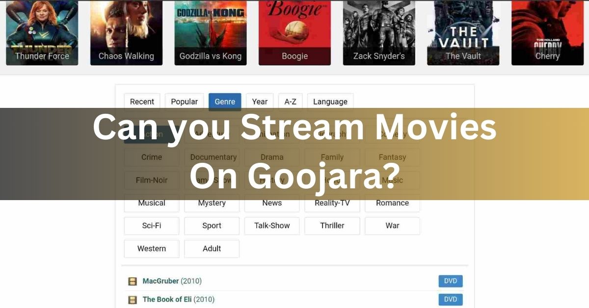 Can you Stream Movies On Goojara