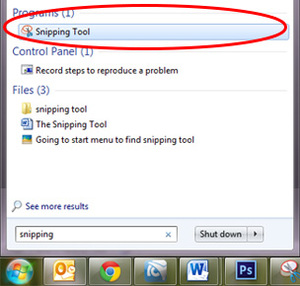 Method 2: Using the Snipping Tool (Windows 7) or Snip & Sketch Tool (Windows 10)