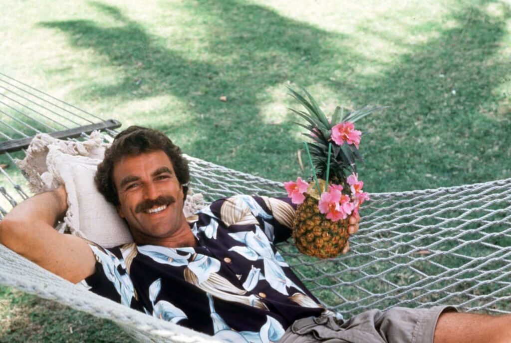 Cheering for Tom Selleck